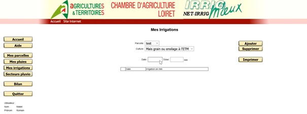 Fichier:Exemple de visuel agriculteur, saisi des irrigations.jpg