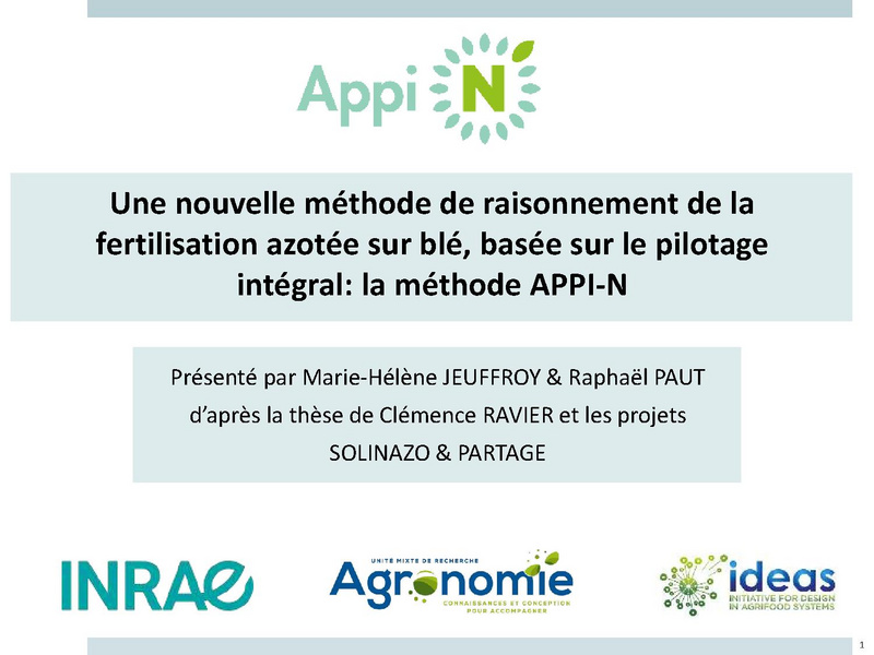 Fichier:Fertilisation azotée - baisser l'azote et maintenir les ...